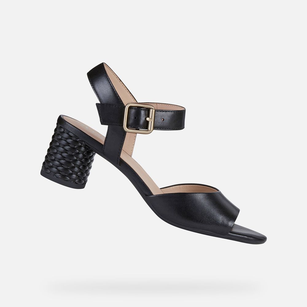 Geox Bayan Sandalet Siyah - Ortensia - HNC-025179